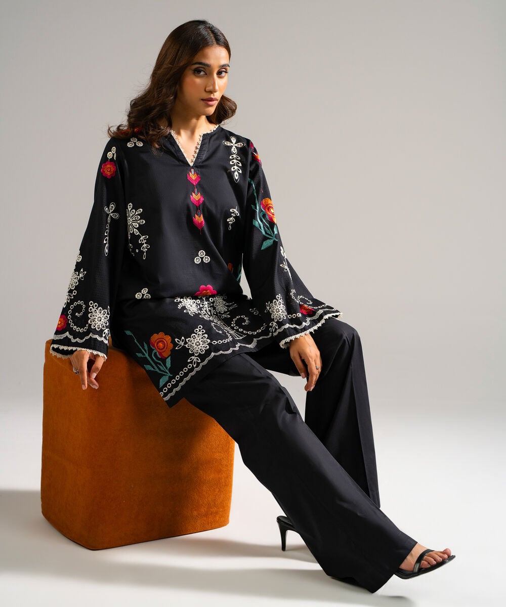Printed Chiffon Dupatta — Sapphire