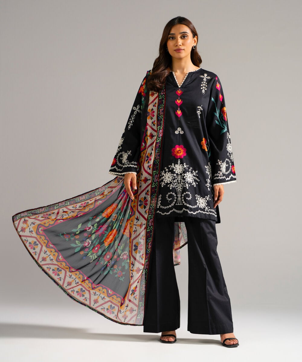 Printed Chiffon Dupatta โ Sapphire view 3