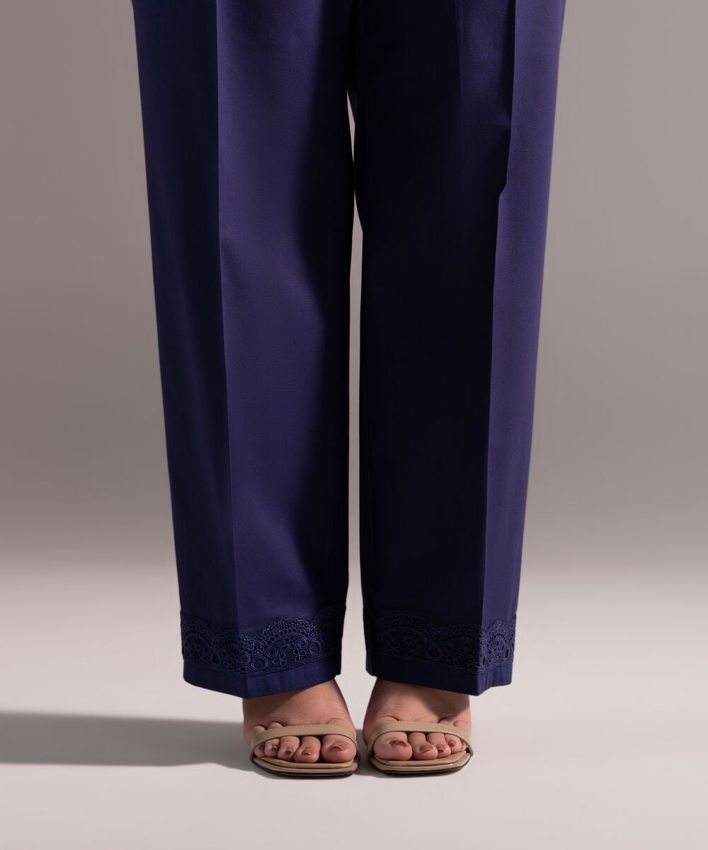 Embroidered Cambric Shirt โ Sapphire view 3